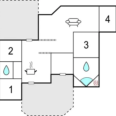 Four-bedroom Holiday In Сasa de vacaciones *